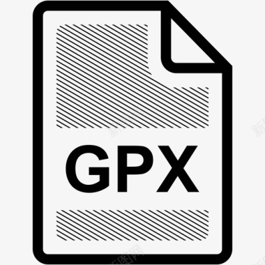 gpx文件扩展名格式图标图标