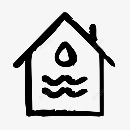 水损害保险保护图标svg_新图网 https://ixintu.com 保护 保险 安全 概述 水损害