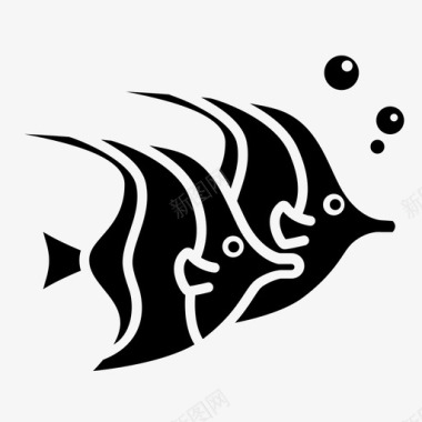 鱼水族馆大海图标图标