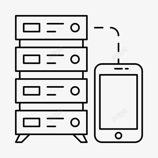 托管应用程序数据图标svg_新图网 https://ixintu.com 云2 复杂 存储 应用程序 托管 数据 服务器 网络