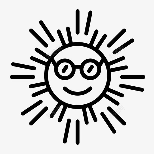 阳光晴朗的天气夏天图标svg_新图网 https://ixintu.com 夏天 晴朗的天气 阳光