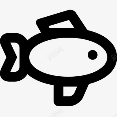 鱼鳕鱼食物图标图标