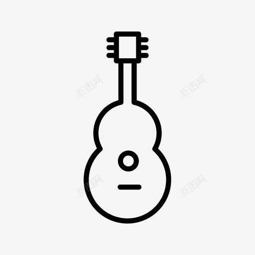 吉他原声器乐图标svg_新图网 https://ixintu.com 原声 吉他 器乐 独奏 音乐