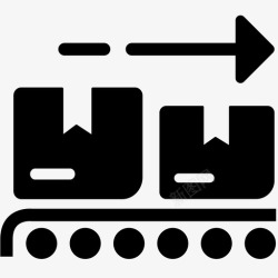 物流通道效果图输送带收银通道物流图标高清图片
