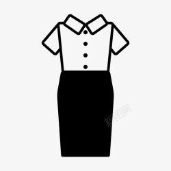 正式服采购产品衬衫和铅笔裙衬衫和铅笔裙正式服装图标高清图片