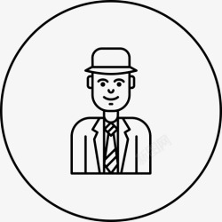 金融公司标志投资者银行家资本家图标高清图片