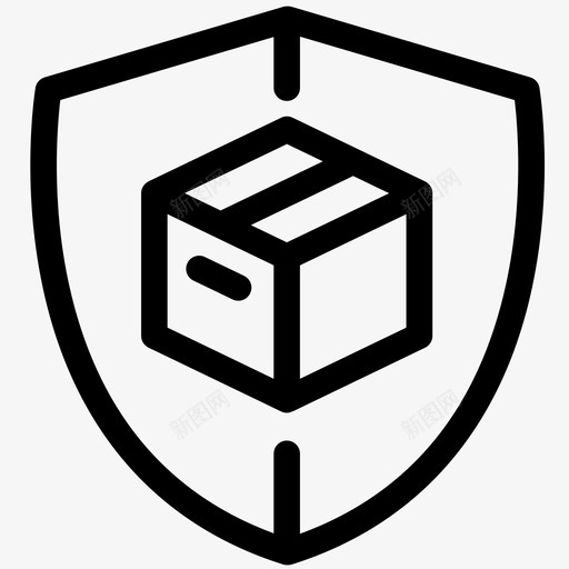 包装保护交付安全图标svg_新图网 https://ixintu.com 交付 包装保护 商业电子商务物流概述 安全 运输