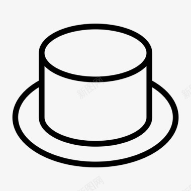 帽子魔术师帽子传统帽子图标图标