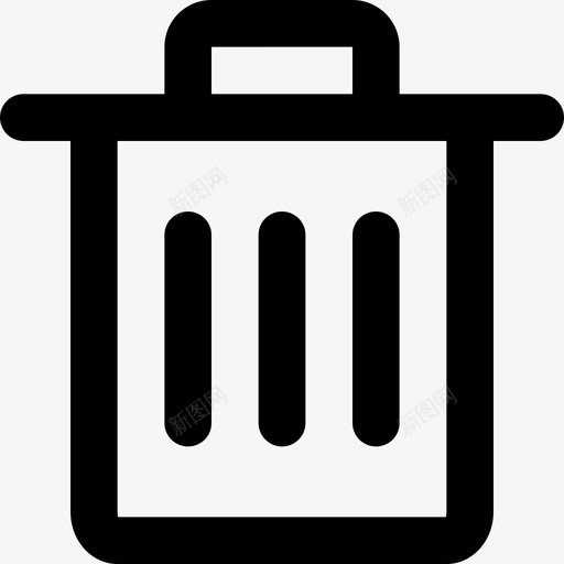 垃圾桶篮子删除图标svg_新图网 https://ixintu.com mai4像素冲程48x48像素 删除 垃圾桶 移除 篮子