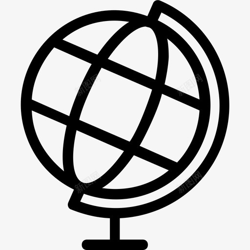 地球仪桌面地球仪教育图标svg_新图网 https://ixintu.com 地图 地球仪 教育 桌面地球仪 科学技术平滑线图标 表地球仪