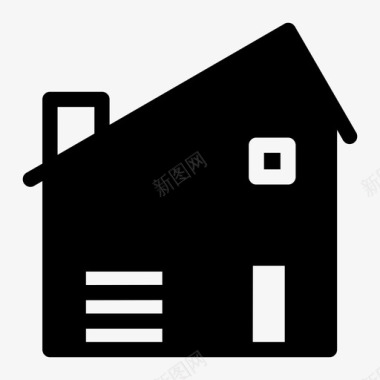 房子大房子家庭住宅图标图标