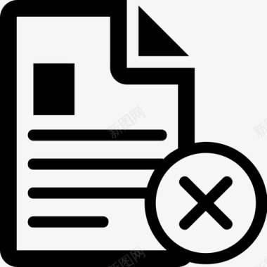 财务取消取消单据图标图标