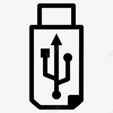 闪存驱动器usbusb徽标图标图标