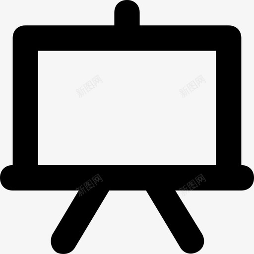 白板黑板教室图标svg_新图网 https://ixintu.com 教室 教育平滑线图标 画架 白板 黑板