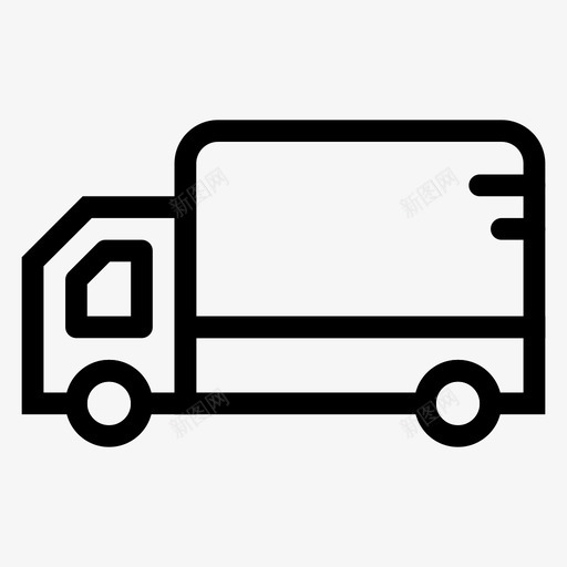 货车汽车送货图标svg_新图网 https://ixintu.com 旅行 汽车 物流 货车 车辆 运输线路图标 送货