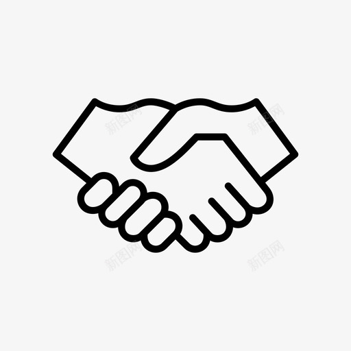 握手协议交易图标svg_新图网 https://ixintu.com 交易 伙伴关系 协议 握手 条约 研究