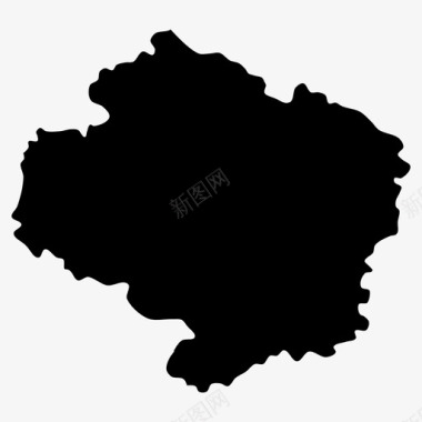 较高地区捷克共和国地图图标图标
