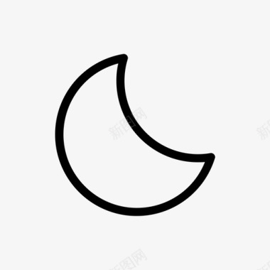 月亮夜晚图标图标