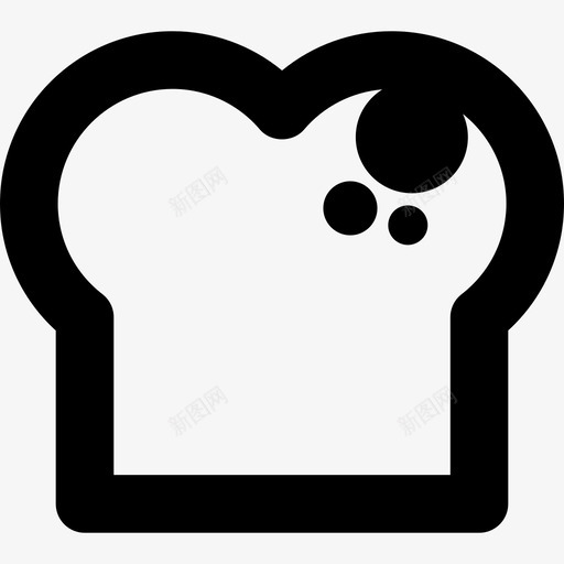 面包片食物图标svg_新图网 https://ixintu.com 面包片 食物