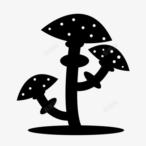蘑菇食物木耳图标svg_新图网 https://ixintu.com 木耳 蔬菜 蘑菇 食物