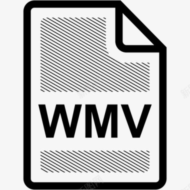 wmv文件扩展名格式图标图标