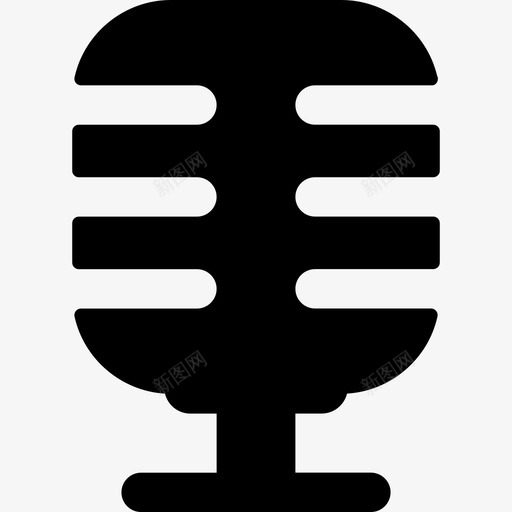 无线电麦克风技术声音图标svg_新图网 https://ixintu.com 声音 技术 无线电麦克风