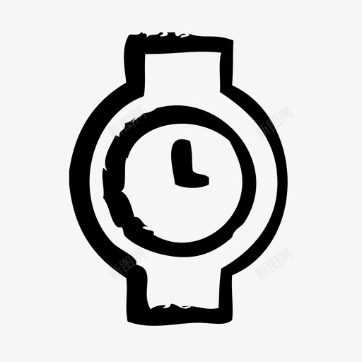 手表时钟倒计时图标svg_新图网 https://ixintu.com 倒计时 周期 手表 手表设计图纸 时钟 时间 草图