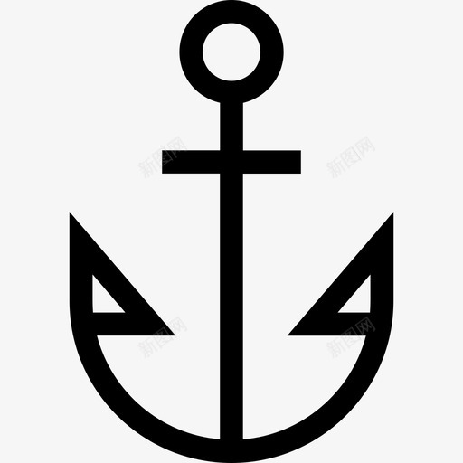 锚船海军图标svg_新图网 https://ixintu.com 所有你能海 海 海军 船 锚