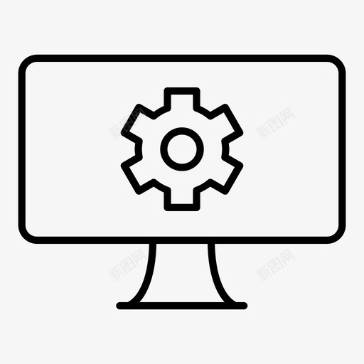 屏幕设置计算机监视器图标svg_新图网 https://ixintu.com 屏幕设置 服务器 监视器 计算机