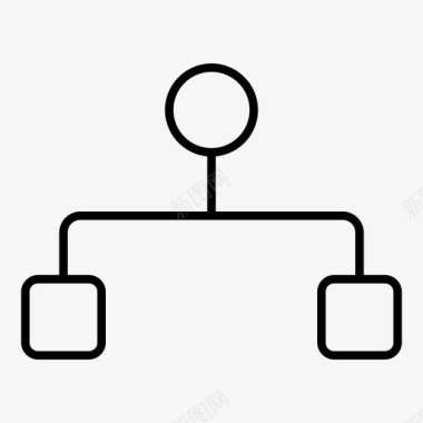 层次结构组网络图标图标