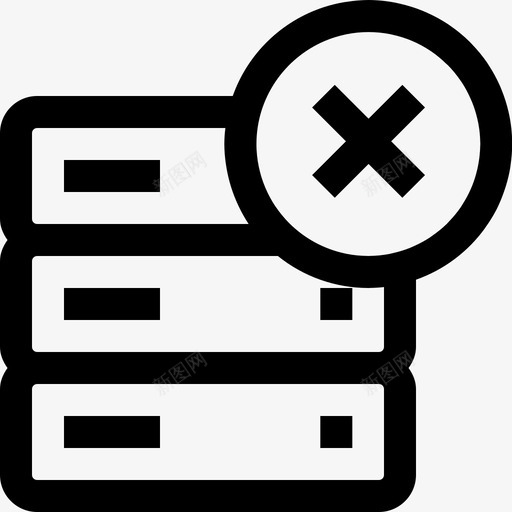 删除数据库删除服务器图标svg_新图网 https://ixintu.com 删除 删除数据库 存储 服务器 网络和通信线路