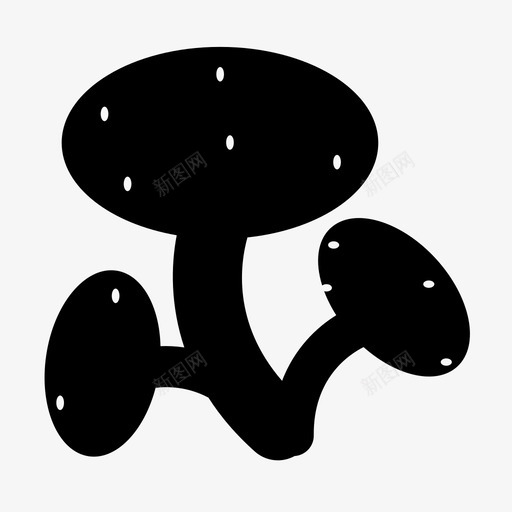 蘑菇真菌树蘑菇图标svg_新图网 https://ixintu.com 树蘑菇 真菌 蔬菜 蘑菇
