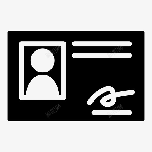 徽章信息通行证图标svg_新图网 https://ixintu.com 人员 信息 徽章 通行证