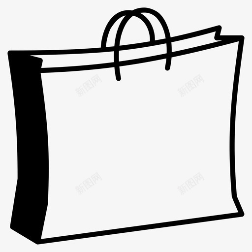 购物袋网店纸袋图标svg_新图网 https://ixintu.com 纸袋 网店 购物 购物袋