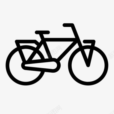 重型阿姆斯特丹自行车自行车值班图标图标