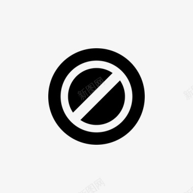 禁止道路交通交通标志图标图标