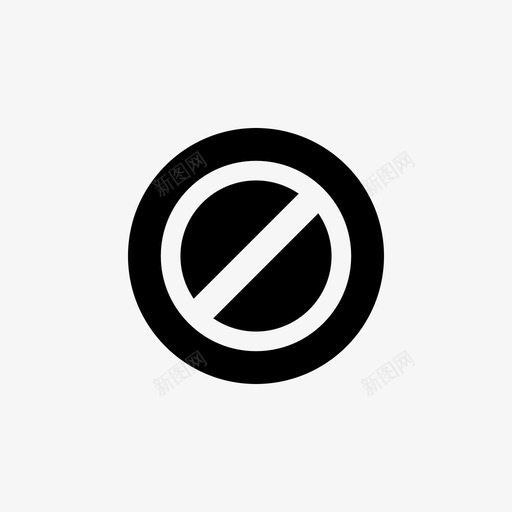 禁止道路交通交通标志图标svg_新图网 https://ixintu.com 交通标志 禁止 道路交通