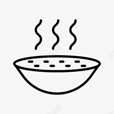 汤亚洲菜碗图标图标