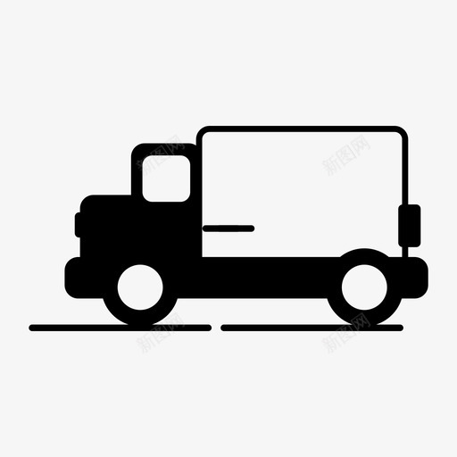 送货车快递包裹图标svg_新图网 https://ixintu.com 包裹 快递 服务 运输 送货车