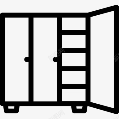 橱柜抽屉柜家具图标图标