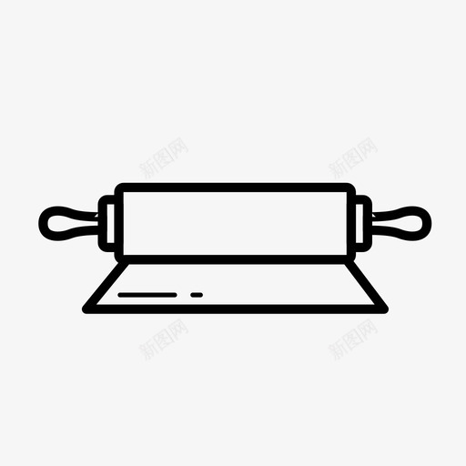 擀面杖烘焙面团图标svg_新图网 https://ixintu.com 擀面杖 烘焙 面团 食品03