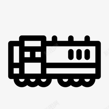 火车煤炭机车图标图标