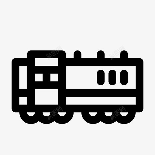 火车煤炭机车图标svg_新图网 https://ixintu.com 机车 火车 煤炭 纯线路 运输