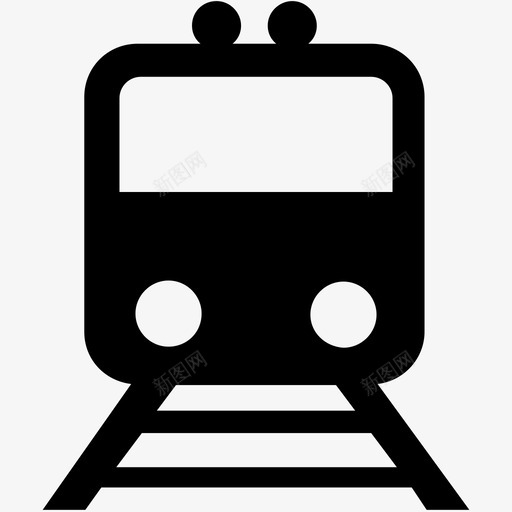 旅行火车头地铁图标svg_新图网 https://ixintu.com 地铁 夏季和旅行字形图标集 旅行 有轨电车 火车 火车头