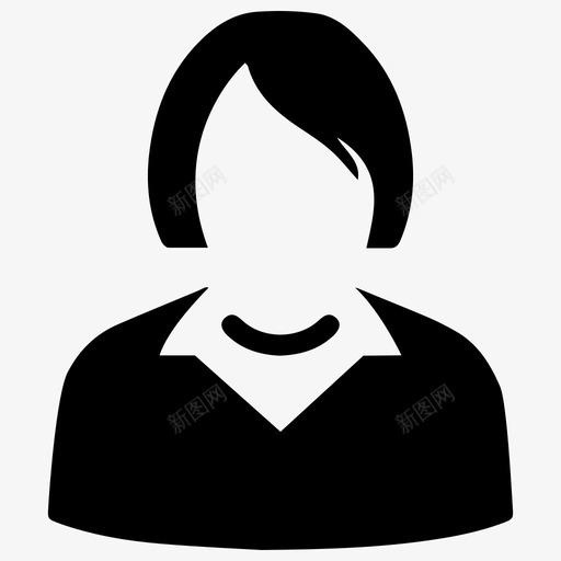 女商人教师用户图标svg_新图网 https://ixintu.com 商业计划管理 女商人 教师 用户