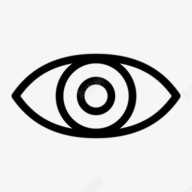 眼睛晶状体瞳孔图标图标