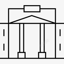 地标地里加建筑地标图标高清图片