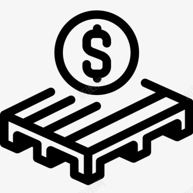 销售托盘商务货币图标图标