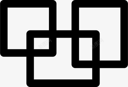 正方形装饰图标svg_新图网 https://ixintu.com 几何形状 形状 正方形 装饰 覆盖 设计
