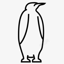 冰鸟企鹅动物鸟图标高清图片